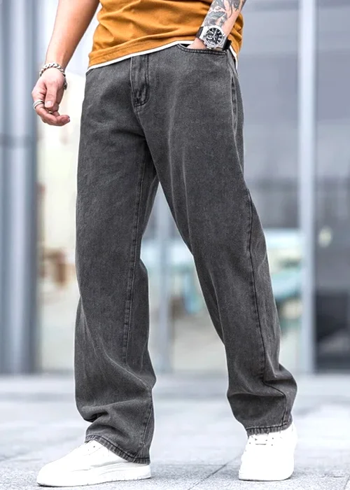 Men Jogger Fit Mid Rise Grey Jeans