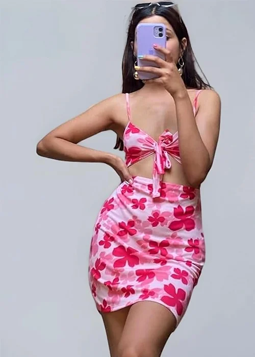 Women Bodycon Multicolor Above Knee/Mid Thigh Length Dress