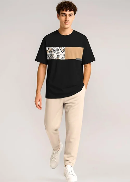 Men Cotton Regular Tshirt Pant Clothes Set